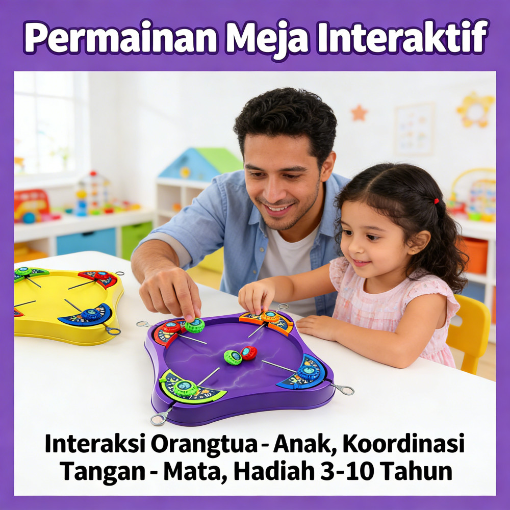 Permainan Meja Interaktif Anak Laki Laki Anak Perempuan 3-10 Tahun Hadiah Battle Beyblade Battle Pla