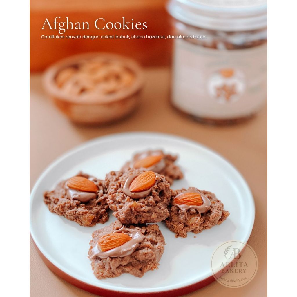 (Tan-Tan) Afghans Cookies Premium Wijsman / Kuker Afghan Nutella Almond