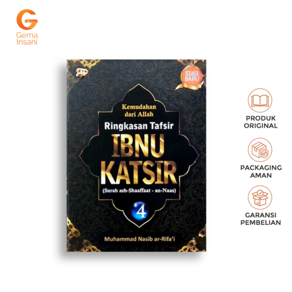Gema Insani Buku Tafsir Ringkasan Ibnu Katsir Jilid 4 Summary Of Ibn Kathir Explanation Volume 4 Ori