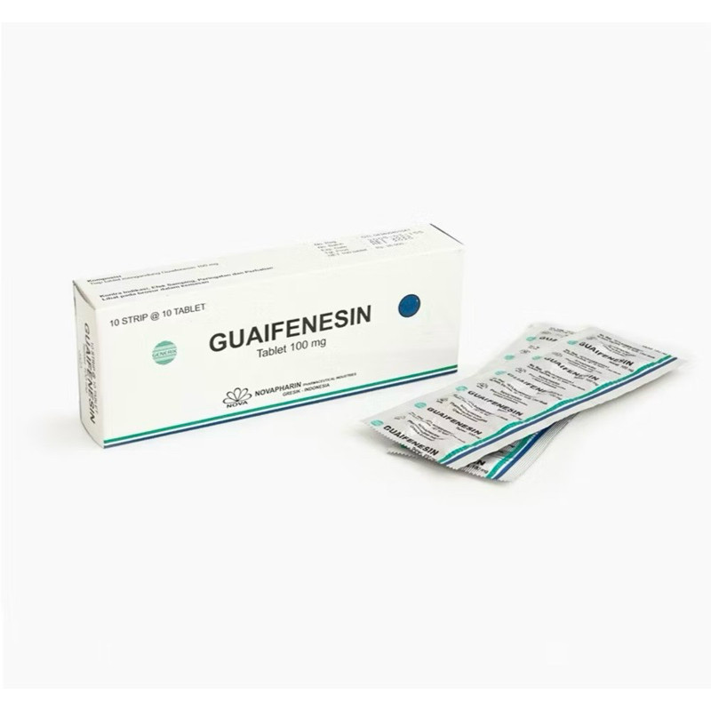 Guaifenesin 100 mg strip 10 tablet ( GG obat batuk berdahak )