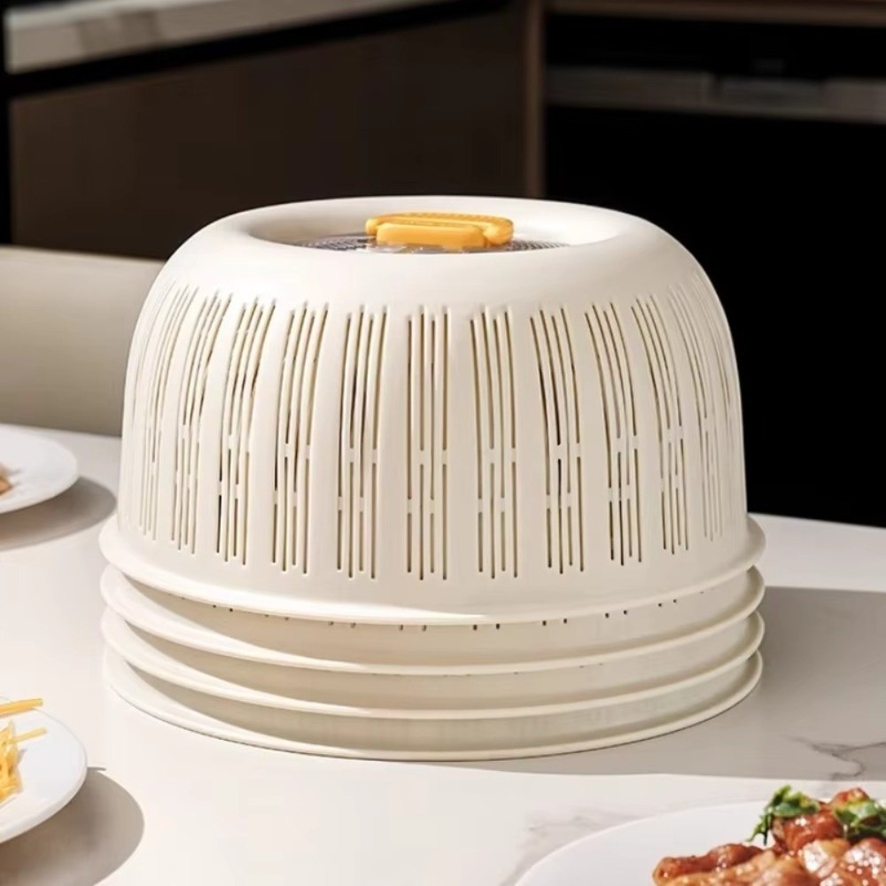 Plastic Vegetable Food Cover Heat Resistant Anti Fly Mosquito Dust Proof Cover Breathable Fruit Bask