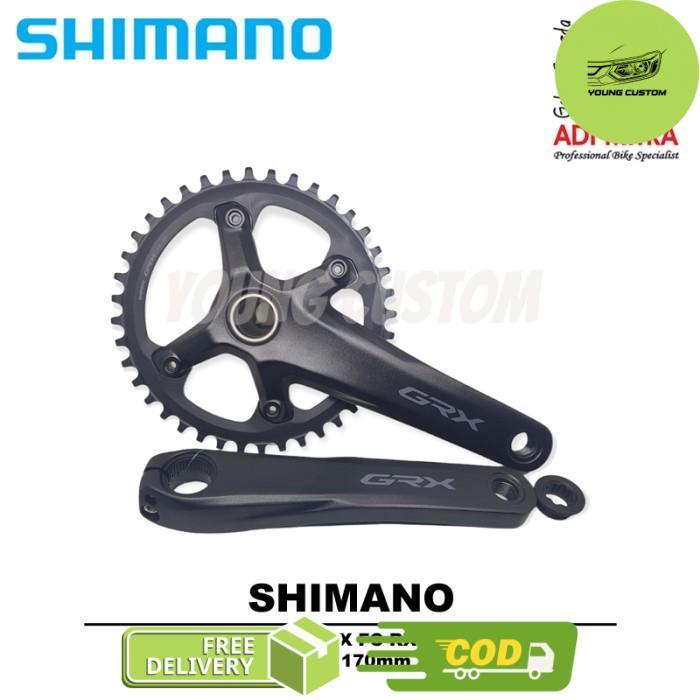 Shimano GRX FC-RX600 Crank Sepeda Gravel Hollowtech - 40T 170mm