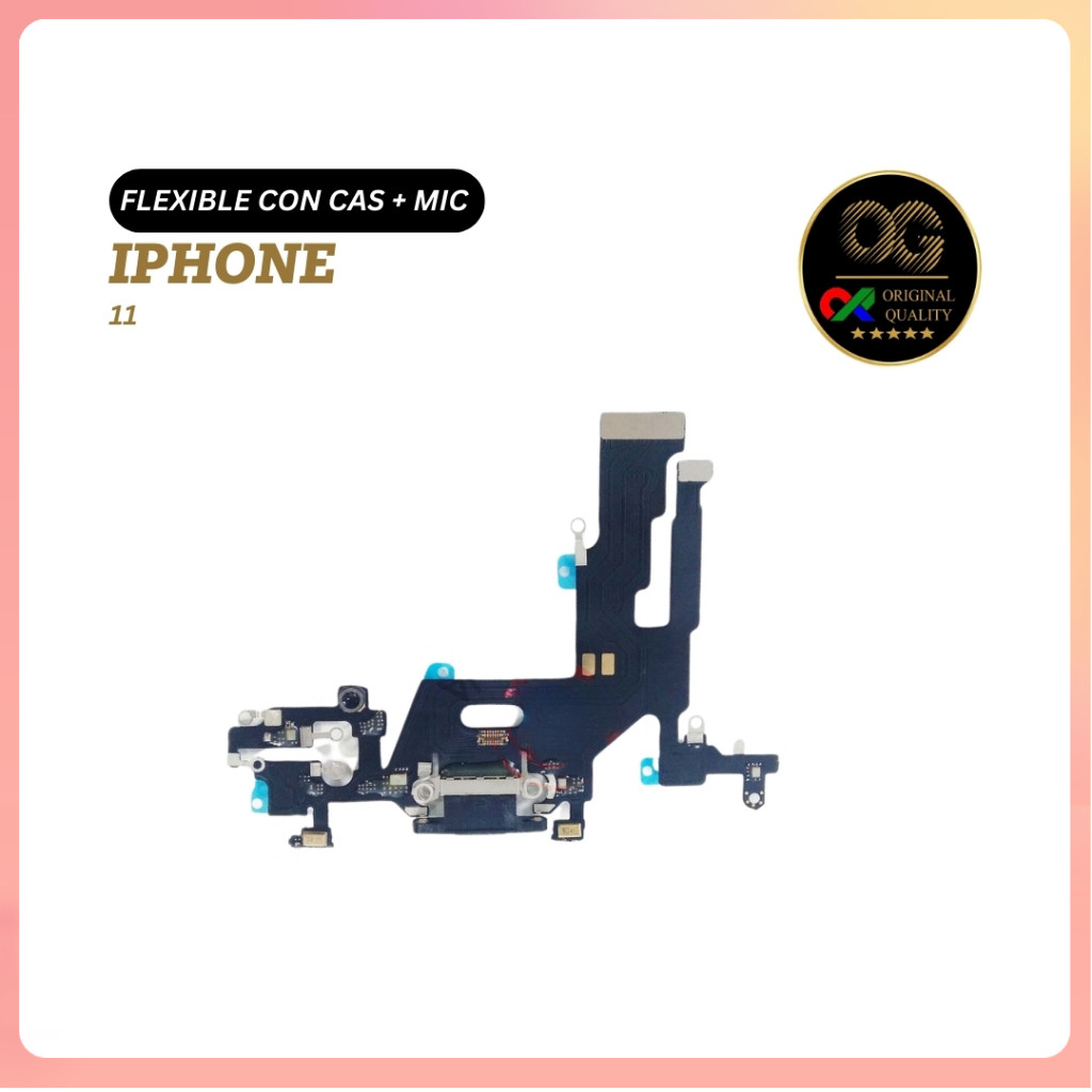 Fleksibel Charger Iphone 11 + Mic Ip 11 Konektor Charger Original