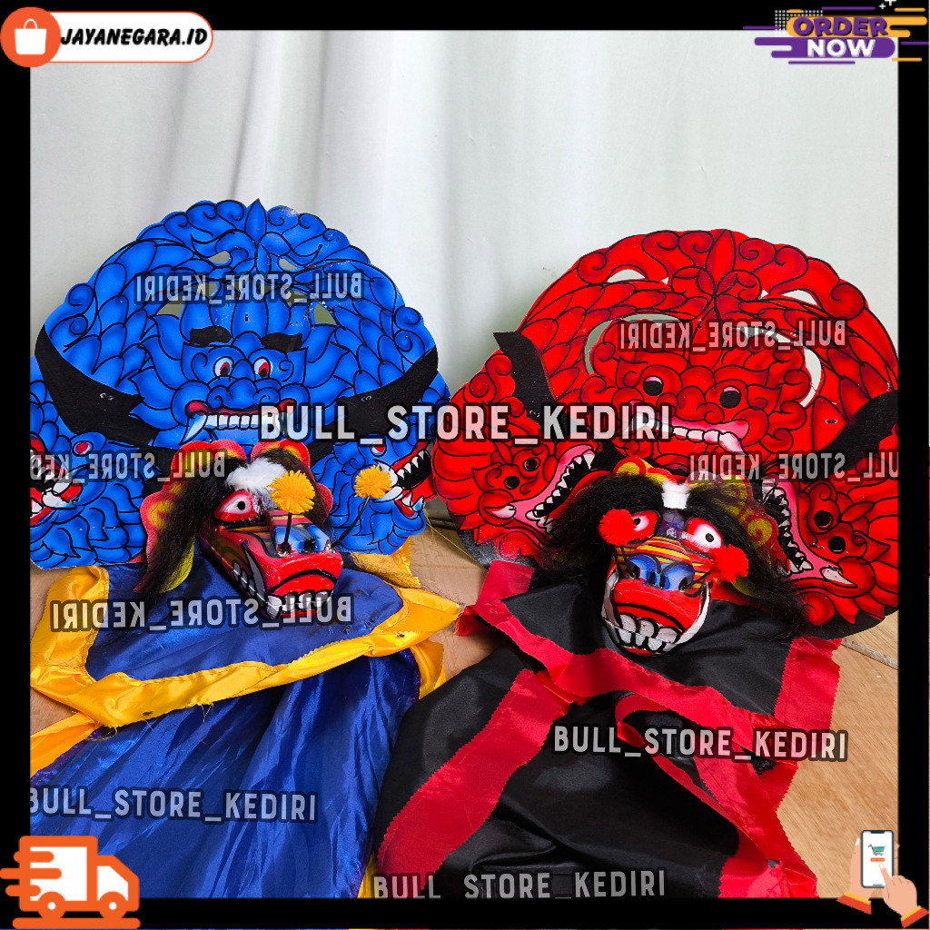 Barongan Anak  Caplokan Dengan Ukir Kayu Sengon Dan Motif Naga