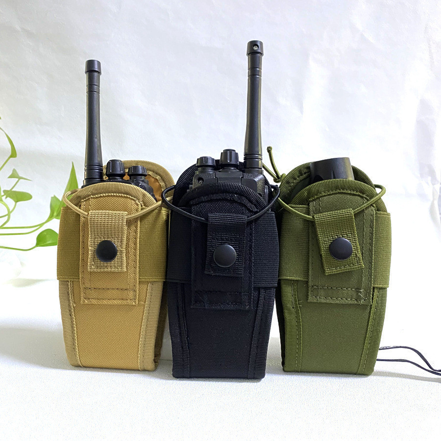 Sarung Pelindung Radio Komunikasi Gaya Tactical Outdoor Serbaguna Tas Selempang Aksesori Militer