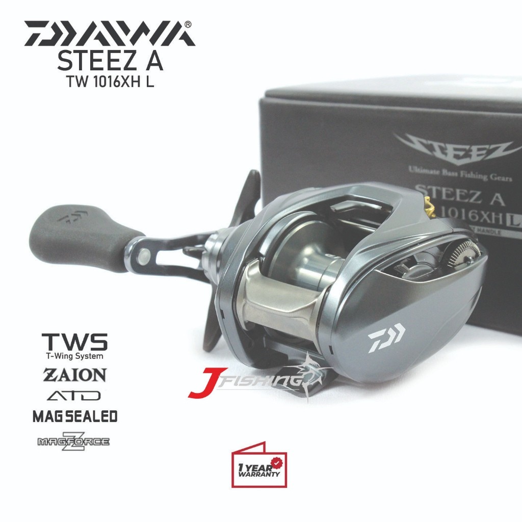 Reel BC DAIWA Steez A TW 2018 1016XHL | Metal Body | Casting | Handle Kiri | Laut Kolam Danau Sungai