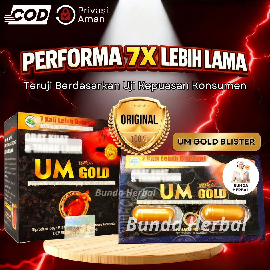 UM Gold Kapsul Original | Urat Madu Gold Original 100% Kapsul | UM Gold Blister | Urat Madu 100% Ori