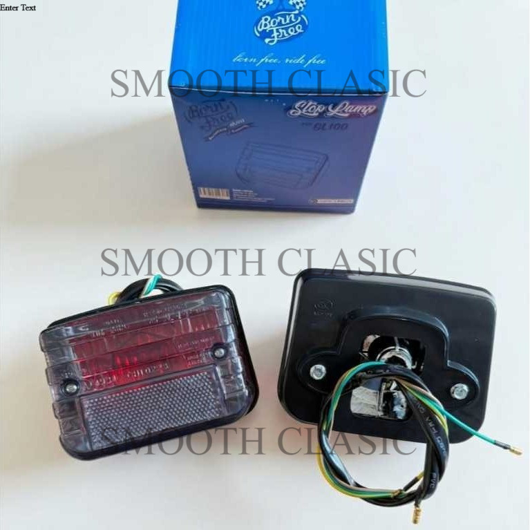 Stoplamp GL100 Diamond Smoke | Lampu Rem GL 100 Custom Retro | Stop Lamp Motor Classic