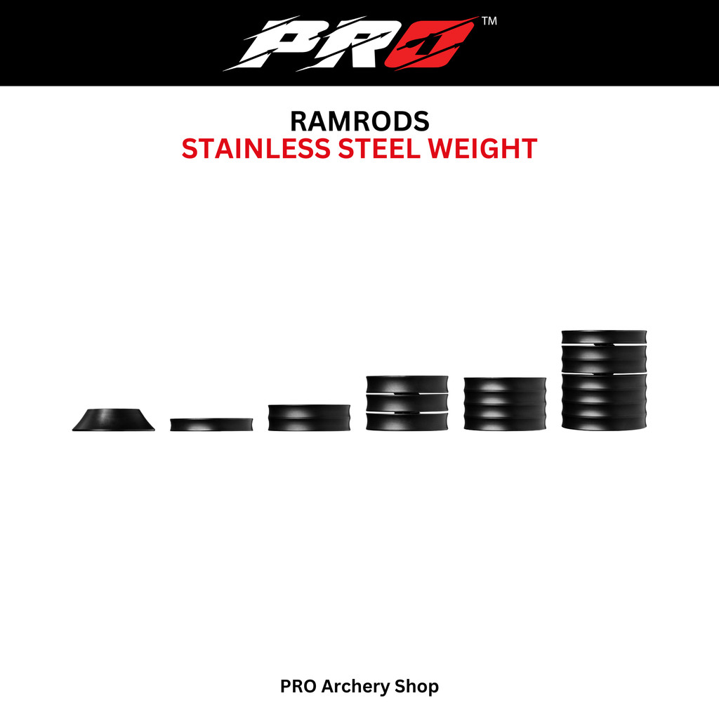 RAMRODS STAINLESS STEEL WEIGHT RAMRODS WEIGHT STABILIZER ALAT PANAHAN RECURVE COMPOUND STANDARD BOW