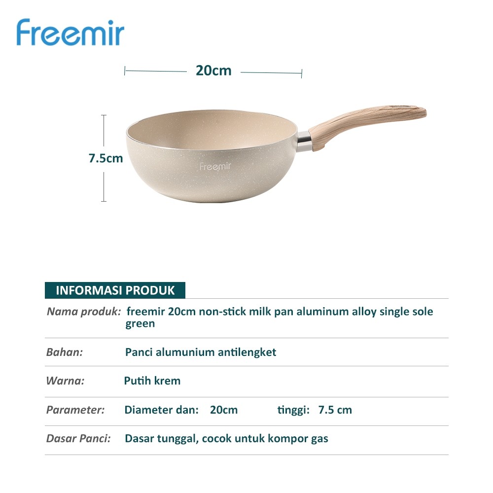 [Promo ] Special freemir wajan anti lengket 20cm Wajan Anti Lengket Serbaguna Foodgrade