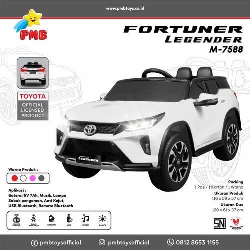 BM MAINAN ANAK MURAH MOBIL AKI PMB 7588D FORTUNER 2*6V-4.5AH 2GB M-7588D