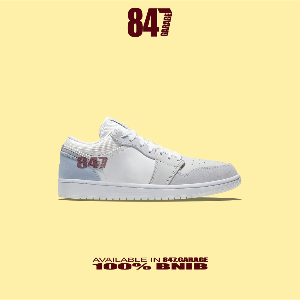 Sepatu Nike Air Jordan 1 Low Paris Sky Grey Brand New In With Tag Box