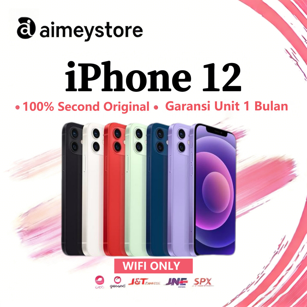 IPhone 12 WIFI ONLY Game/Live 64GB 128GB 256GB Bekas Second Original Mulus Fullset
