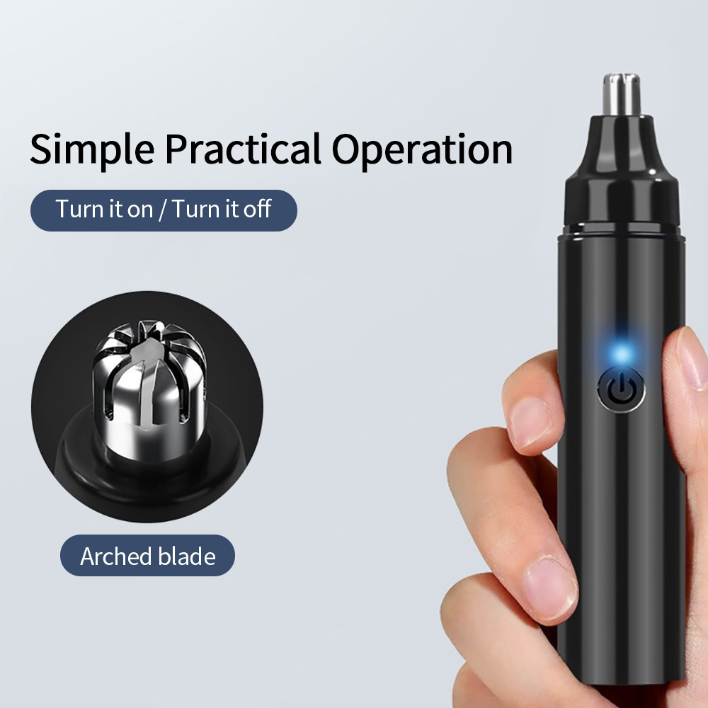 Pemangkas Bulu Hidung Pria, Pencukur Elektrik, Alat Pencukur Wajah dan Punggung, Pemangkas Bulu Isi 