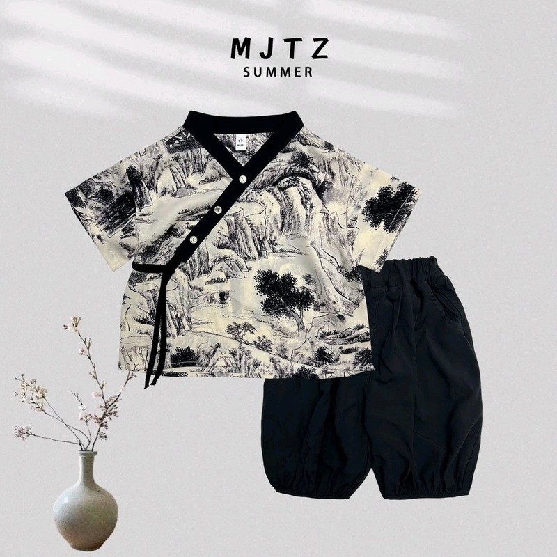 [MIMPI CIAN] Setelan Tang Anak Laki-laki dan Perempuan Hanfu Anak-anak Celana Panjang Lengan