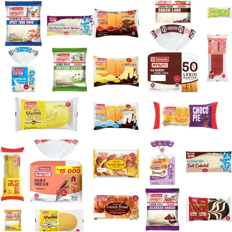 (instant saja) Aneka Roti MYROTI manis Sandwich tawar funwari danish steamed gandum - Fasyanita Onli