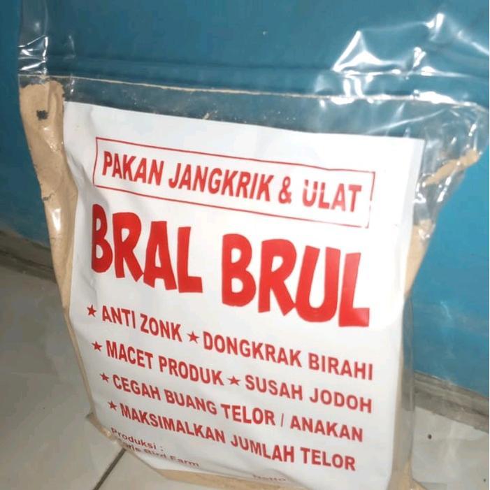 Promo BRAL BRUL - PAKAN JANGKRIK BRAL BRUL - PAKAN JANGKRIK UNTUK INDUKAN MURAI BERAT 1 KG - -