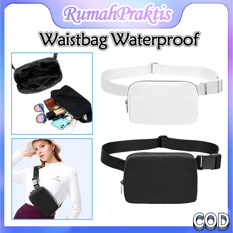tas pinggang olahraga jogging / running belt waterproof / tas pinggang dada olahraga pria wanita