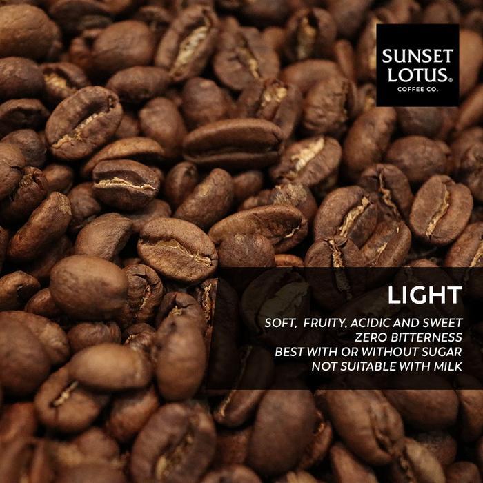 Sunset Lotus Biji Kopi Full Arabika Gayo Super Premium Espresso Base 200g - Light, Biji Kopi