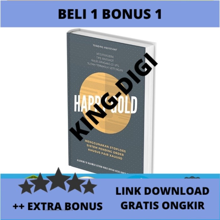 PROMO EA Happy Gold Robot Untuk Pair XAUUSD Atau Emas Tanpa Martiangle Menggunakan Stoploss