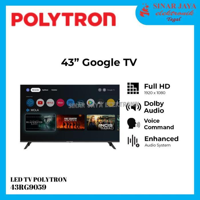LED TV POLYTRON 43RG9059 43 INCH Smart Cinemax Google TV