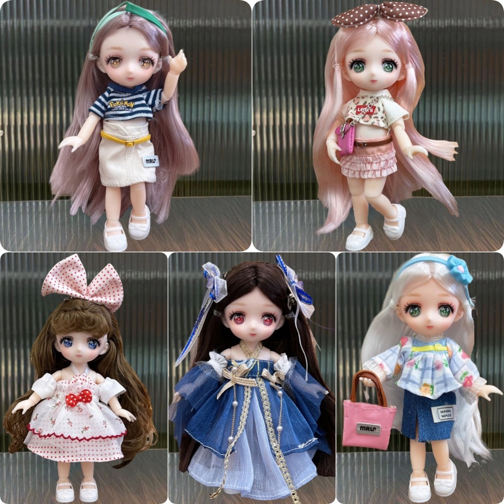 Roupas de boneca de 17cm 1/8 conjunto de saia de boneca BJD acessórios de boneca saia estilo chinês