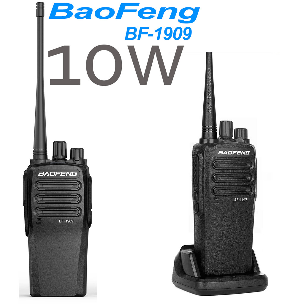 Baofeng BF-1909 Long Range Walkie Talkie 10W UHF 400-470mhz Type-C arging Support Two-way Rao Upgrad