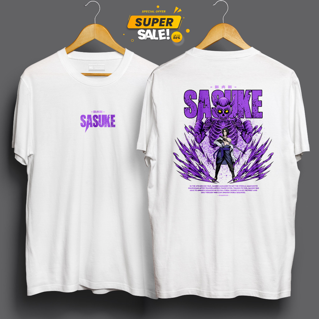 [HOT] SASUKE - KAOS DEWASA MOTIF ANIME NARUTO BORUTO KARAKTER SASUKE SUSANOO