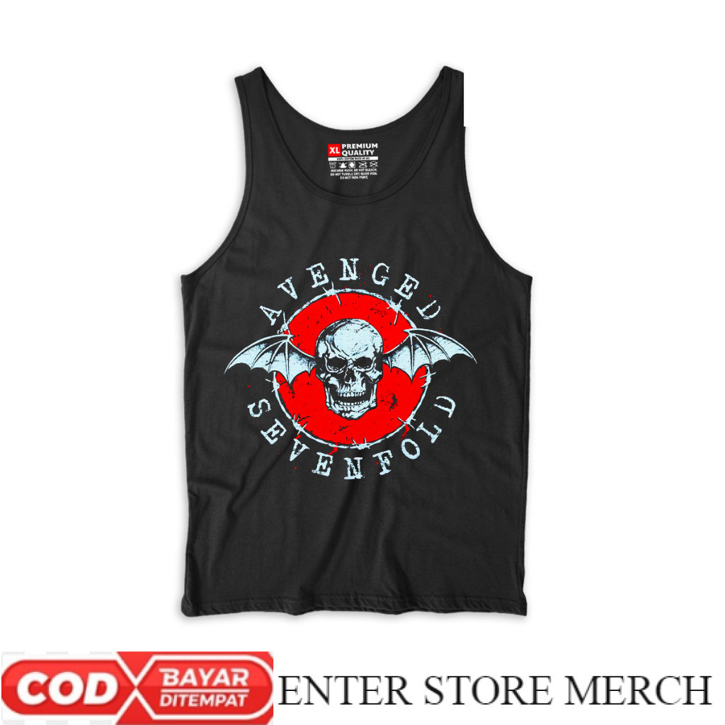 ENTERSTOREMERCH  Kaos Lekbong Pria AVENGED SEVENFOLD | Baju Lekbong A7X bahan Katun Combad 24s Tebal