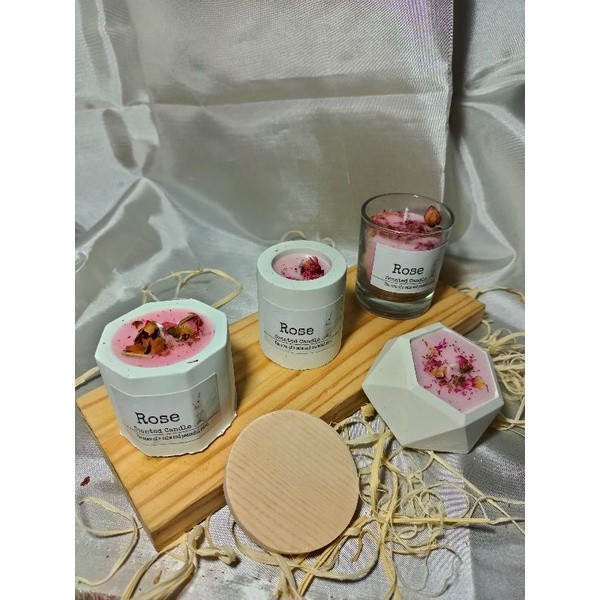 (Paket HEMAT)Scented candle dalam gelas semen Lilin Aromaterapy minj