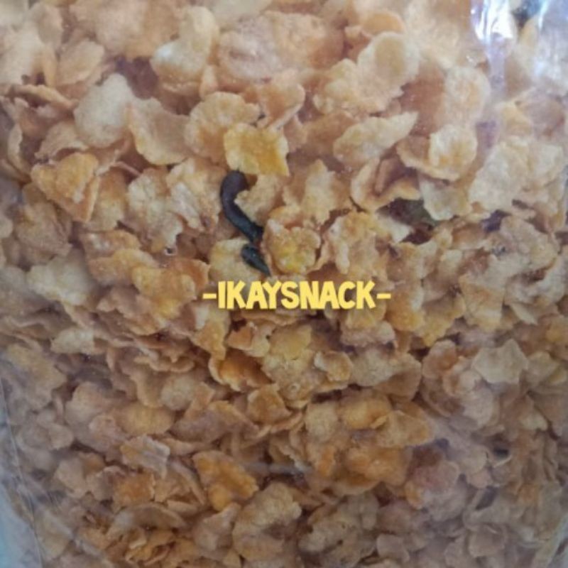BISA (COD) Emping jagung gurih manis dan pedas manis 500GR