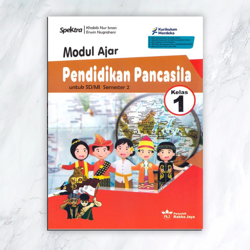 Buku Spektra Modul Ajar Pendidikan Pancasila untuk SD/MI kelas 1 semester 2 . .