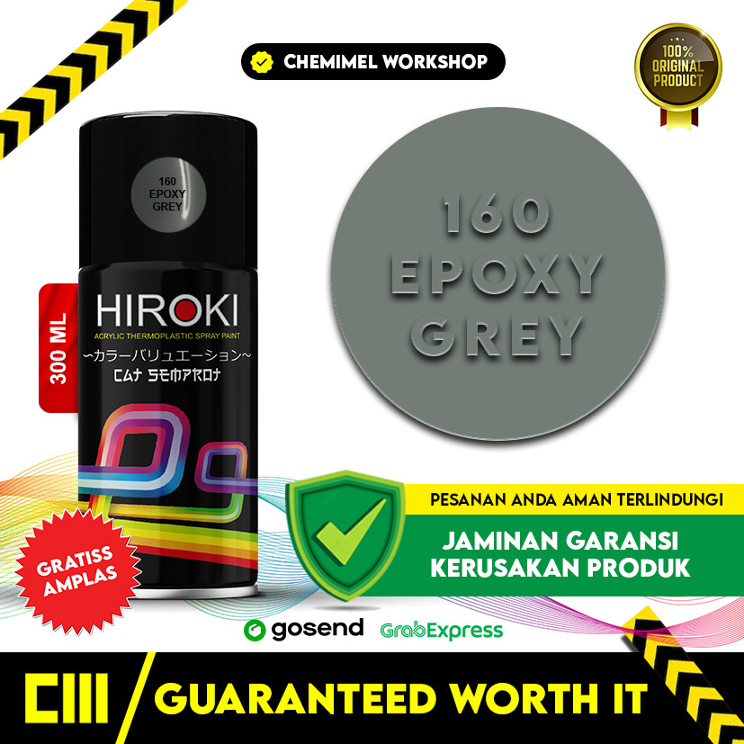 Cat Pilok Epoxy Hiroki Cat Semprot Epoxy Grey 160 COOL
