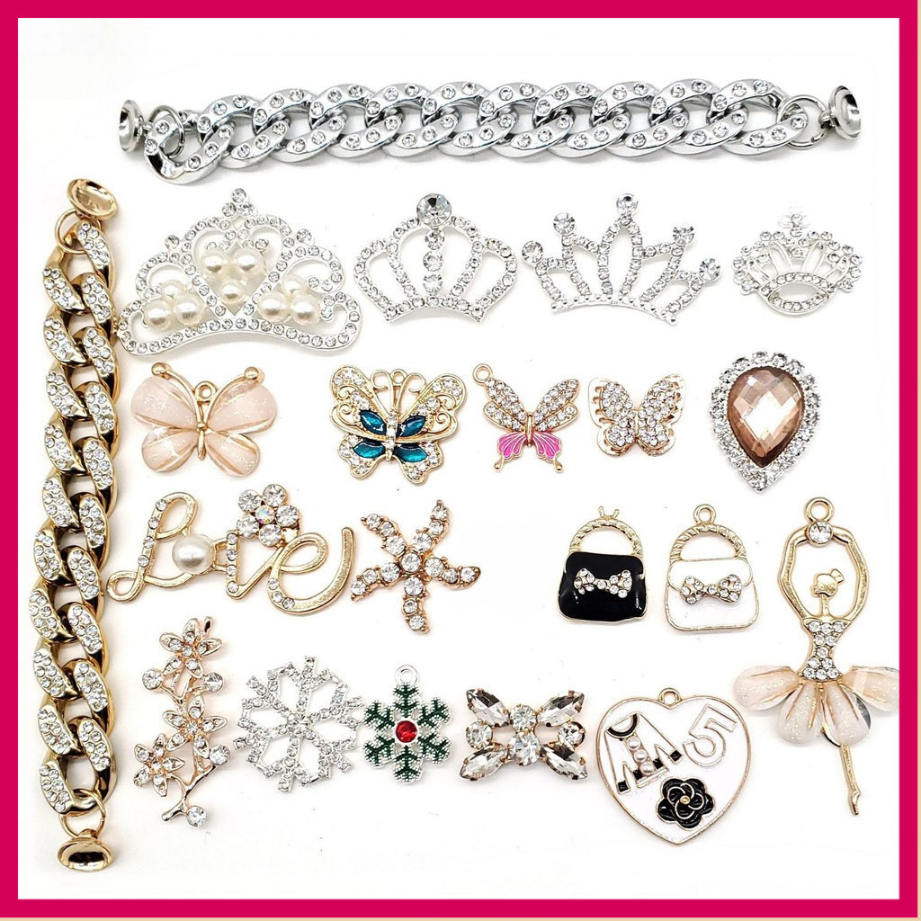 Pin Sandal Charm Hiasan Aksesoris Pin Kancing Hot Pin Sandal Hiasan Gesper Logam Aksesori DIY untuk 