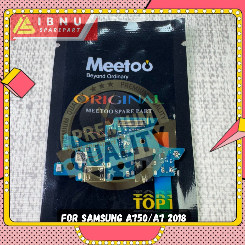 FLEXIBLE KONEKTOR CAS CHARGER SAMSUNG A7 2018 - A750 ORIGINAL MEETOO FULL KOMPONEN IC