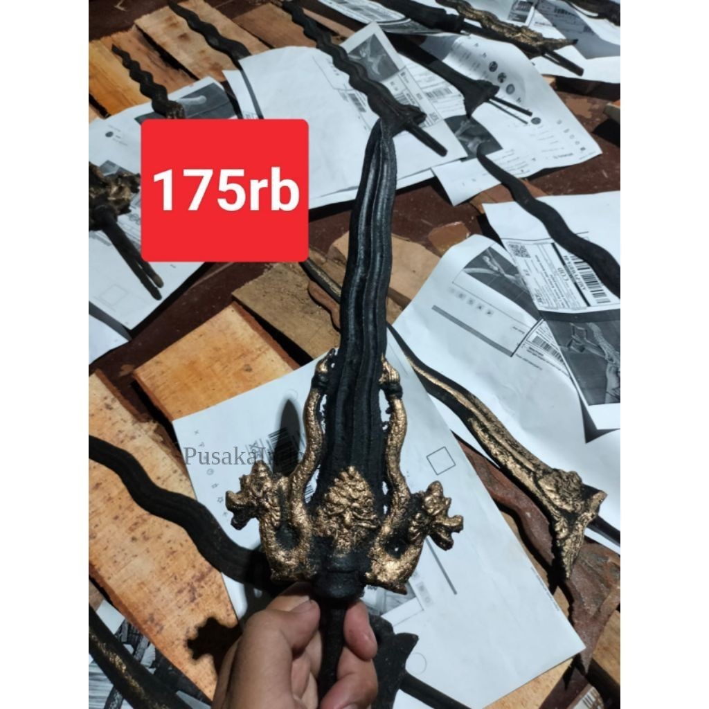 keris tombuk naga Wilwatikta lurus naga kembar ori sepuh majaphait
