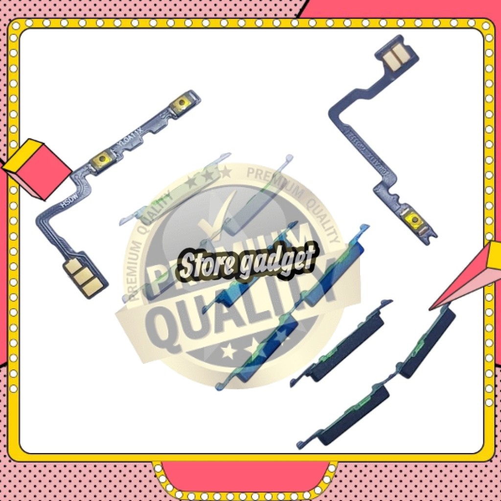 Tombol Luar + Flexible On Off Volume OPPO A5 2020 / A9 2020 | Sparepart HP Original