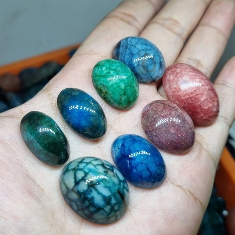 Batu akik pecah seribu / batu akik sisik naga asli natural rindu