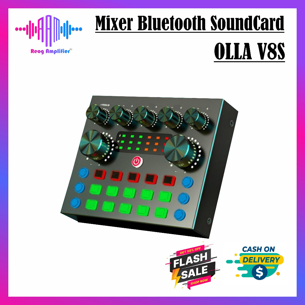 2.2 PROMO Olla-V8S SoundCard Bluetooth Audio USB External - SoundCard V8 Plus