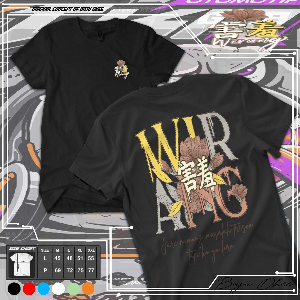 Baju Okee Kaos DC Wirang MERCHANDISE Denny Caknan Combed 24s