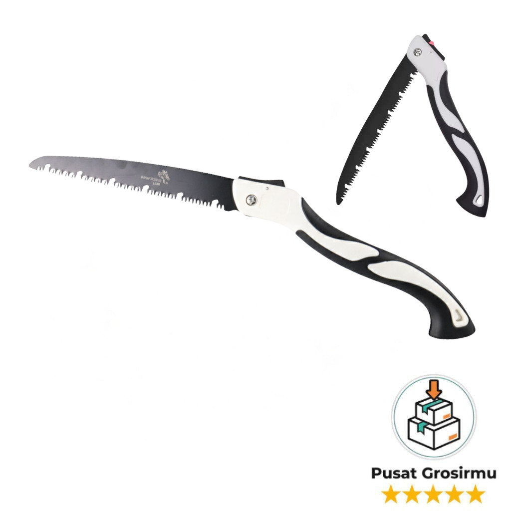 Gergaji Pruning Serbaguna Panjang KN TAJAM Gergaji Lipat Pemotong Kayu Pohon