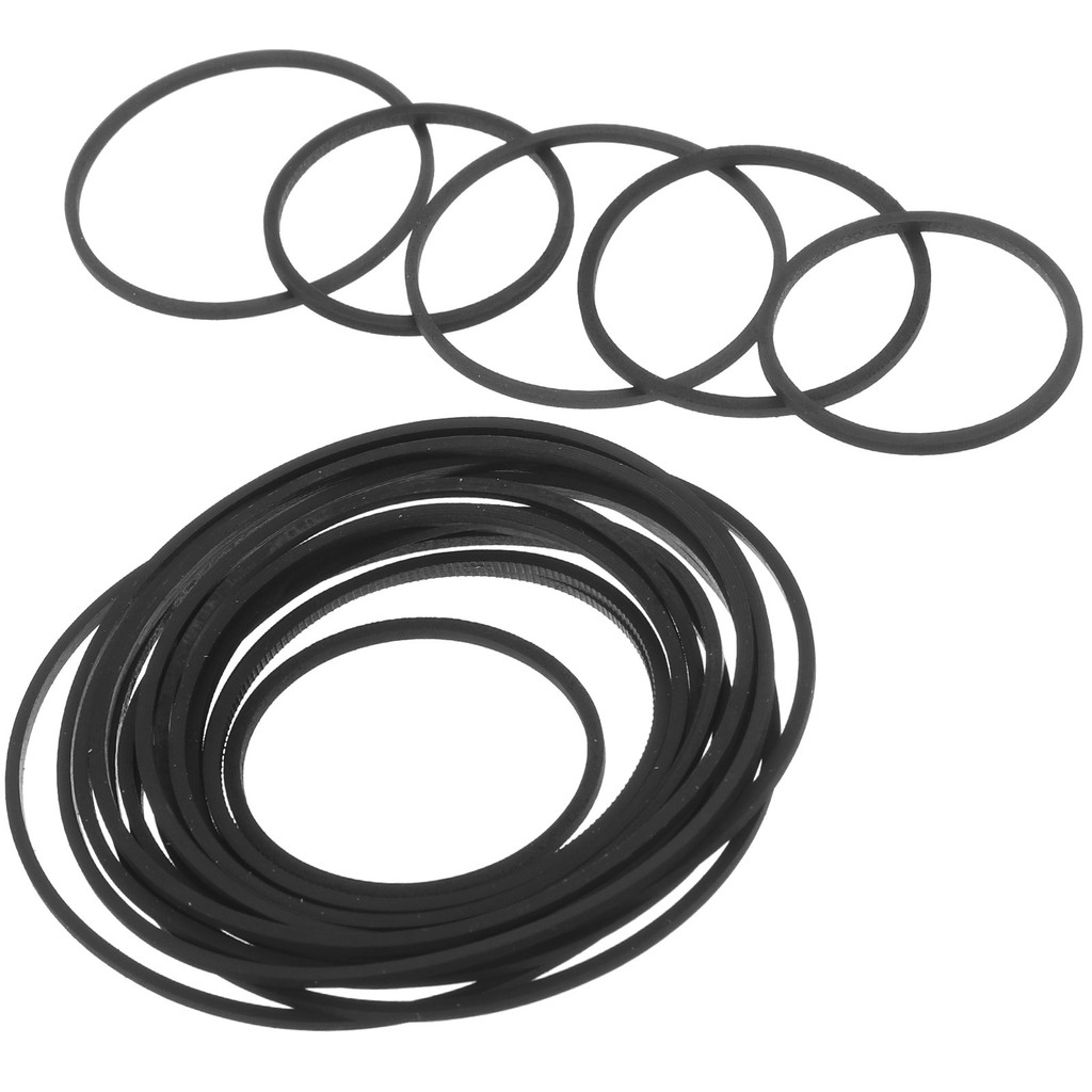 30Pcs Rubber Cassette Belts 1Mm for Recorder Player Replacement Drive Belt Smooth Flexible Transmiss