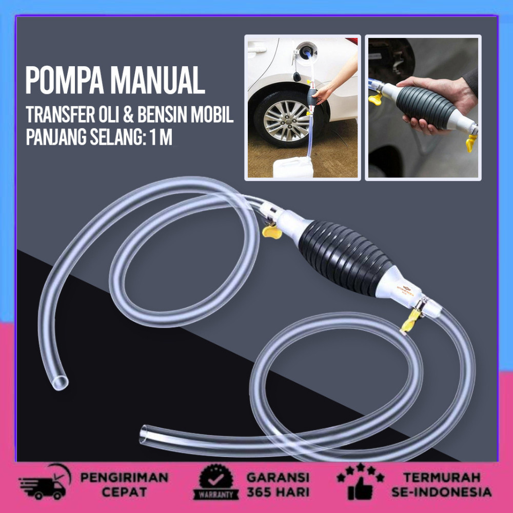 Pompa Tangan Hisap Minyak Manual Pompa Bensin Pompa Manual Kit Darurat Mobil Pompa Tangki