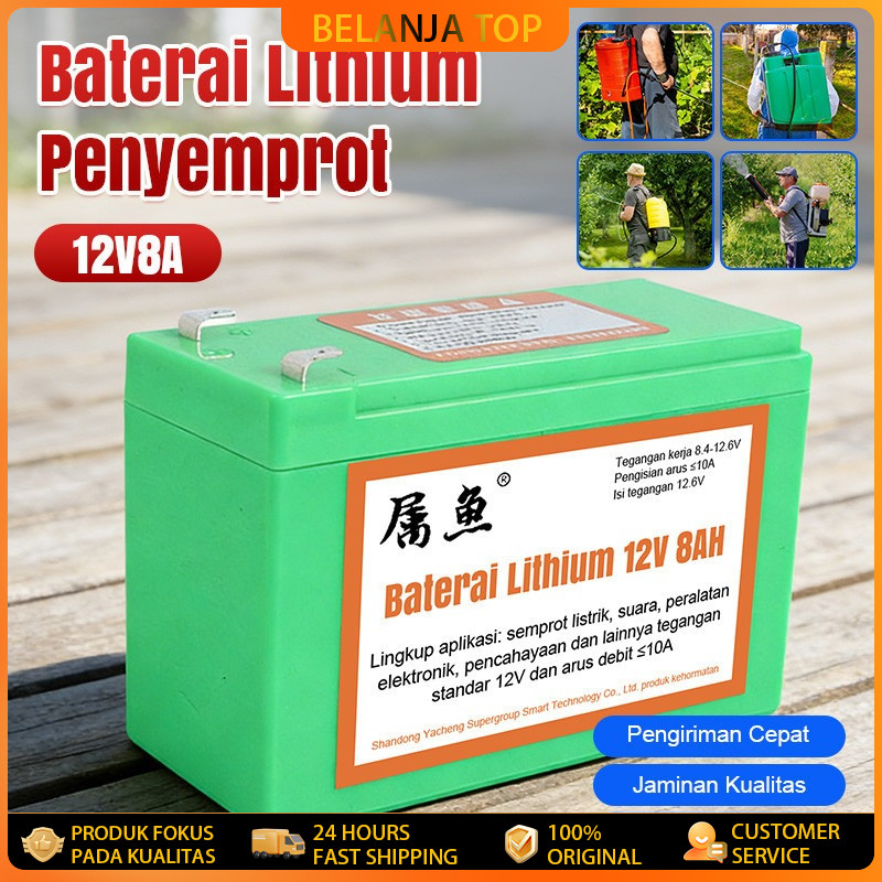 Aki Baterai Litium Lithium Sinleader 8ah 10ah 12ah 14ah 16ah Sprayer Elektrik