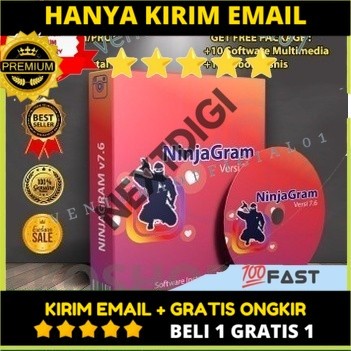 TERHEMAT GARANSI NinjaGram Pro 7.6 - Instagram Bot - Dokumen (Email), LIFETIME