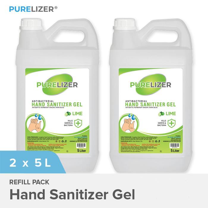 (Heppy Mall) PURELIZER Hand Sanitizer Gel 10 Liter Refill 2x5L KEMENKES RI PKD 20501024127 & 2050122
