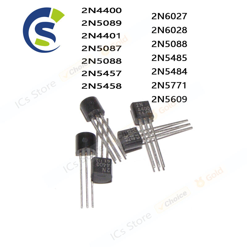 10pcs/lot TO-92 2N4401 2N5089 2N5088 2N5087 2N4400 2N5457 2N5458 2N6027 2N6028 2N5088 2N5485 2N5484 
