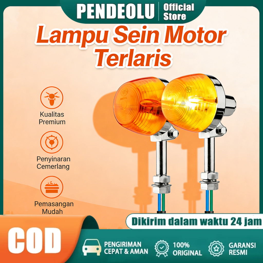 COD Lampu Sein Motor Honda CT70/XL100/CM125/CB400/CB750 - Set Depan Belakang Sein Klasik