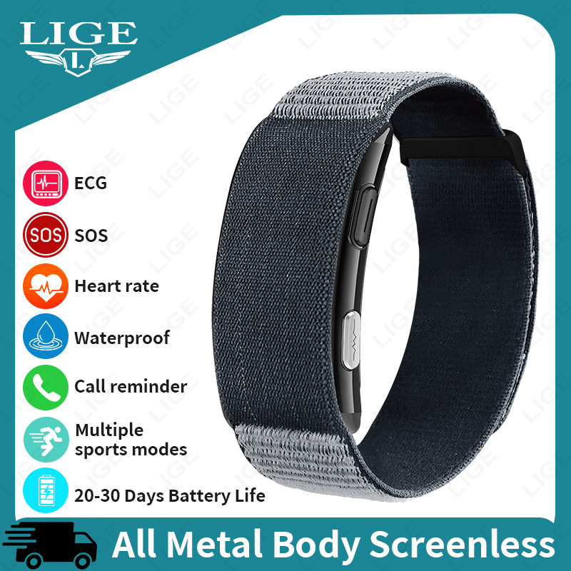 LIGE Smart Bracelet Fitness Tracker Wristband Blood Pressure Heart Rate Uric Acid Blood Lipids Healt