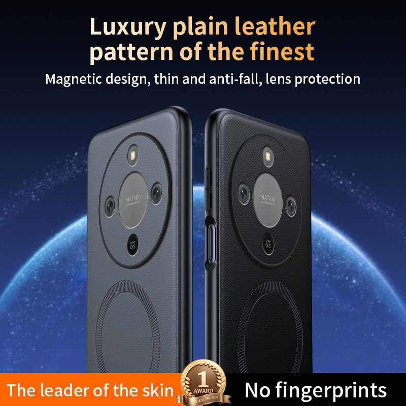 Phone cover For Honor X9D X7C X9C Smart X70i case shell Supports Wireless Charging Leather Anti Drop